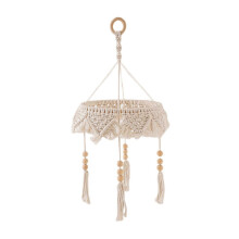 Ensemble de décoration murale bohème tissée à la main en corde de coton - Accessoire de maison original