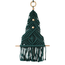 Tapisserie de Noël tissée à la main, ornement suspendu artisanal pour chambre, dortoir ou fenêtre