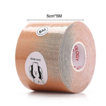 Bande adhésive de soutien-gorge sans bretelles de 5 cm en coton et élasthanne imperméable pour le sport