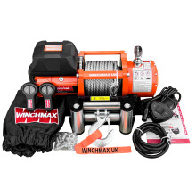 13,500lb 12V Winch. Steel Rope. 3/8 Hook. Mounting Plate.