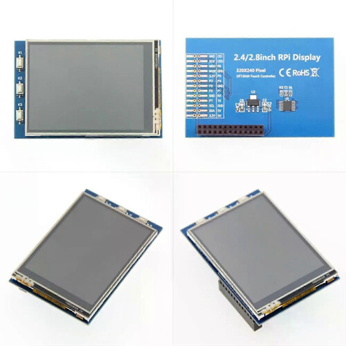 Display TFT tátil resistivo SPI de 2,8 polegadas Compatível com Raspberry Pi 3B+/3/2/ZERO, resolução 320*240, controlador ILI9341 1