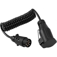 Trailer Extension Cable 7 Pin to 13 Pin Plug Waterproof TPU 12V 24V Vehicle