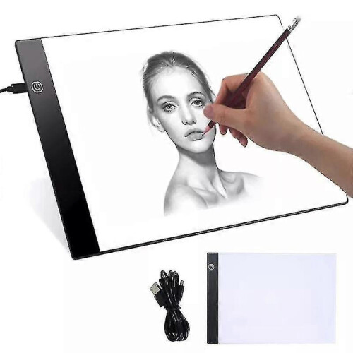A4 LED Light Table Portable Ultra-Thin Adjustable Brightness for Artists Drawing Tracing