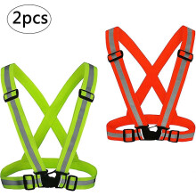 Reflective Safety Vest for Running Cycling Adjustable in 2 Sizes