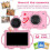 Tablet Infantil com Plugue Europeu, Tela IPS de 7 Polegadas, (3+5GB) de RAM + 32GB de ROM, Capa com Alças, Controle Parental A 4