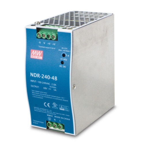 Ernitec DC Single Output Industrial DIN Rail Power Supply Units