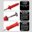 Spring-Adjusted Pull Hammer Dent Repair Puller for Car Sheet Metal, Dent-Free Repair Tool 3