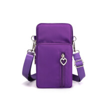 Große Handytasche: Handyhülle aus Nylon & Polyester in verschiedenen Farben Purple