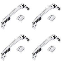 4X Maçaneta da Porta Externa com Fechadura para FX35 FX45 Murano Rogue 82646-CA000 80640-CA012 Frente Lado Esquerdo