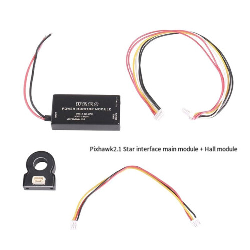 For PIXHAWK Power Monitor Module with Hall Sensor, 200A High Voltage 12S for Drones for Pixhawk 2.1 Hexing Interface 2