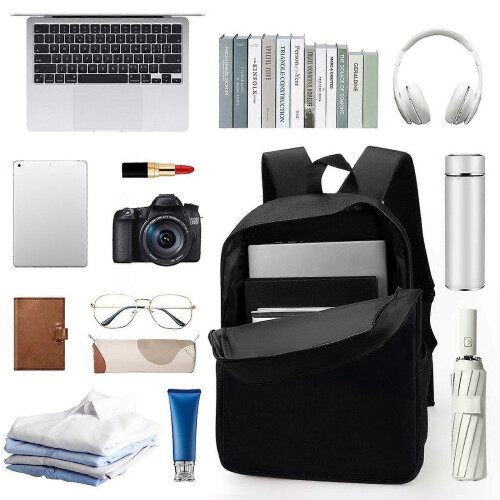 Cool Mask Pattern Backpack, Water-Resistant Oxford Fabric, Adjustable Straps, Laptop Compartment for 15-Inch 1