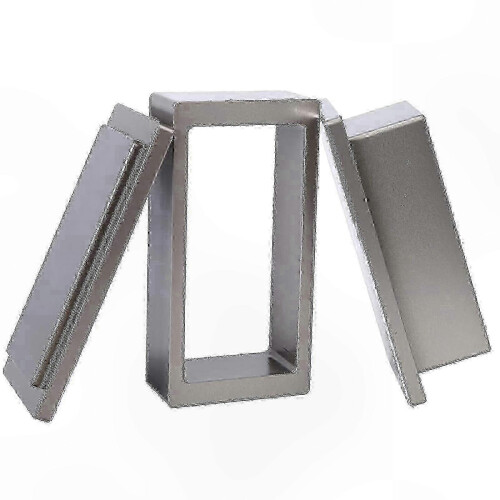 Molde pré-prensado retangular anodizado 2x4 polegadas, 6061 alumínio, produz puck 7-14g para kits de prensa de rosina 3x5 1