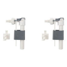 2X Bathroom In-Wall Water Tank Inlet Valve Hang Wall Hanging Toilet Water Valve Water Inlet Accessories G3/8inch