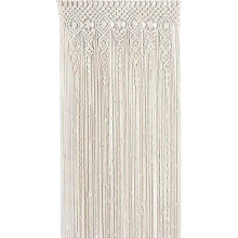 Grande tapisserie murale en coton macramé tissée à la main, idéale comme fond de mariage ou rideau d'intérieur/extérieur - 90 x 180 cm