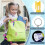 Mini LED Keychain Flashlight Torch for Kids, Dog Collar, Camping, 100Pcs Bulk Assorted Colours 3