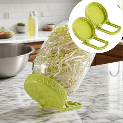 Couvercle de germination avec support, kit de germination, germoir à légumes réutilisable, 9 x 9 cm 1