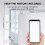 2X Tuya  Vibrationssensor ZigBee Tuya Sensor Monitor App Kontroll Säkerhetsskydd Zigbee Sensor Motion Shock Alarm 4