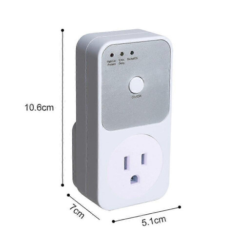 Voltage Protector Socket Automatic Switch with Delay Timer 3680W Child Lock 1