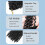 Extensões de Cabelo Humano Crespo Cacheado, Tranças Crochê Pré-Torcidos 14 Polegadas, 100 Fios, Preto Natural 4