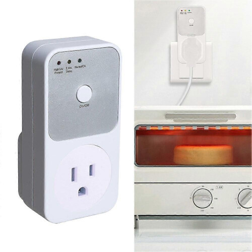 Voltage Protector Socket Automatic Switch with Delay Timer 3680W Child Lock 2