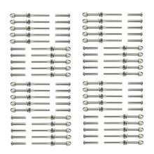 40X Threaded Bolt and Pedal Cable Railing Kit End Fitting 0.32 Cm,T316 Marine Grade Stainless Steel