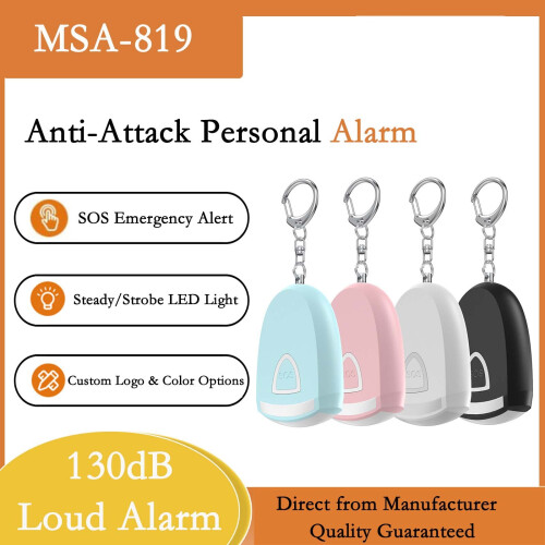 Επαναφορτιζόμενο Προσωπικό Συναγερμό Μπρελόκ με 130dB SOS και LED Φως 2