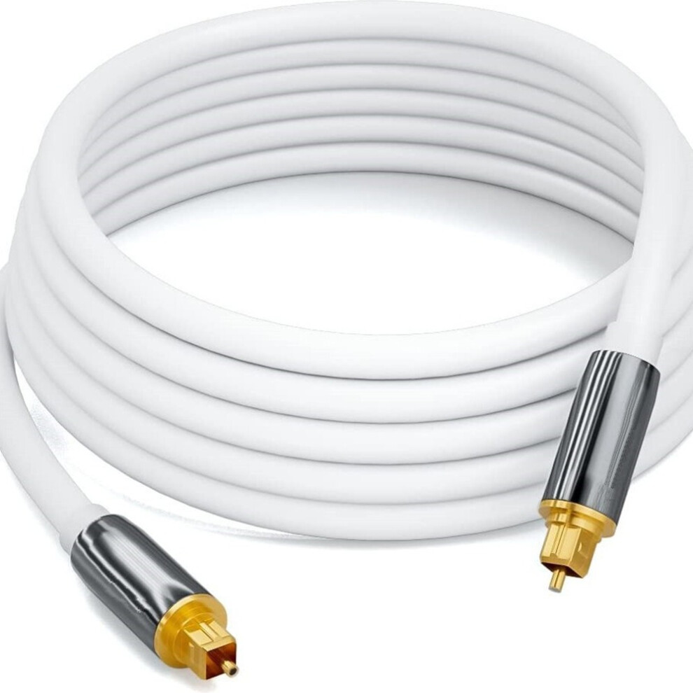 Toslink Digital Optical Audio Cable, Spdif Output, 5.1 Channel, Amplifier Sound Fiber Optic Connection Cable 10 M 7314281356705