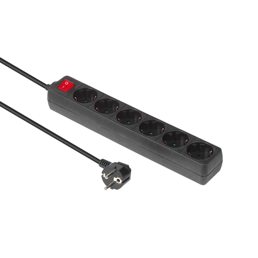 Microconnect 6-Way Schuko Socket 1.8M 5711045108723