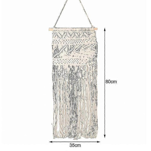 Boho-Makramee-Wandteppich mit Quasten für die Hintergrunddekoration 1