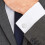 White Cufflinks for Men, Knot Design, Polyester Rubber, 20mm, 10-Piece Set 4
