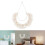 Boho-Makramee-Wandbehang mit Quasten, halbrunder Holzteppich, einzigartige Wohnaccessoires 2