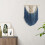 Böhmischer, handgewebter Wandteppich aus Baumwolle, Makramee-Kunstdekoration 5