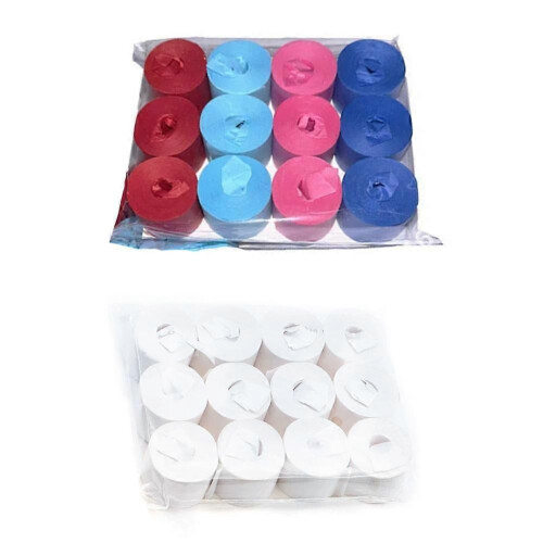 Magic Mouth Paper Coils 12 Rolls Pullable White or Coloured for Performances and Toys 2