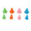 120 Pieces Multi-Colored Needle Point Stoppers Needle Point Protectors Needles Knitting with Plastic Box, 2 Sizes 4