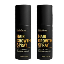 (2pcs) HaloGrow Hair Growth Spray All Hair Types with Natural Ingredients, Reduced Shedding, Hydration and Silky Texture- 50ml