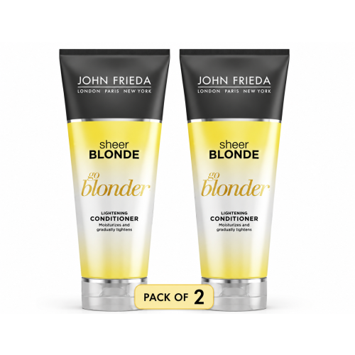 2x John Frieda Sheer Blonde Go Blonder Lightening Conditioner 250ml