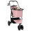 VidaXL vidaXL Folding Pet Stroller Adjustable Pink 78 x 54 x 101 cm Polyester 4