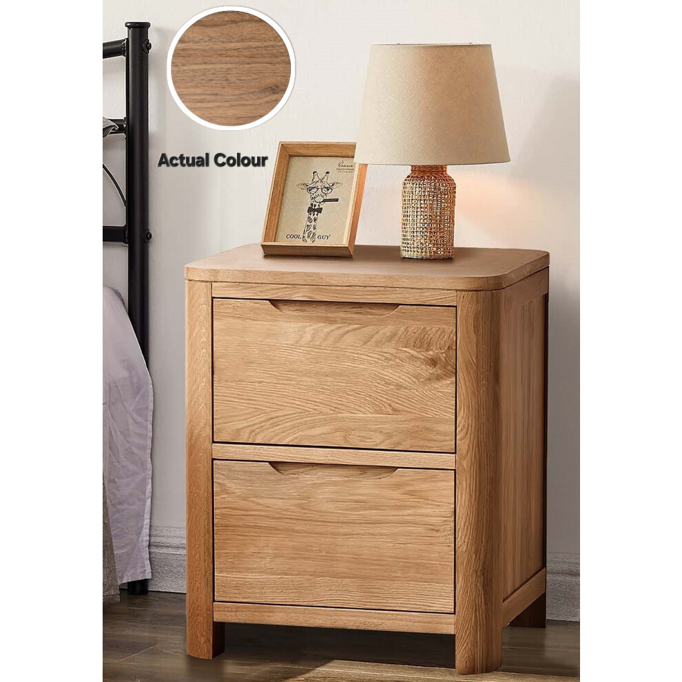 Comfy Living (Bedside Only) Bedroom Furniture Trio Set Oak Effect