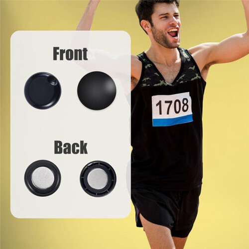 10 Paar Magnetische Startnummerclips,   Startnummergesp, Hardloopstartnummermagneten en Pinshouder 2