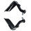 Motorcycle Handle Hand Guards Wind Protector Brush Bar Decoration Universal Grip Protect Cover Handlebar Handguard Black 2