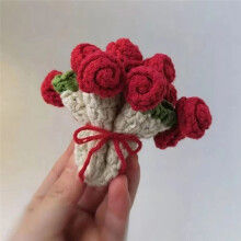 Flower Coasters for Coffee Cups Tea Coaster Desk Cup Coaster Decorative Coasters for Cup  Crochet Flowers Bouque A