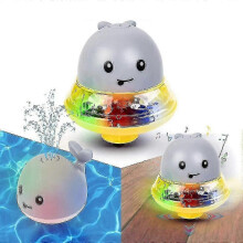 Baby Badespielzeug Wasserspielzeug, Whale Spray Induction Schwimmende Baden Spielzeug Mit Licht, Pool Wal Badewannenspielzeug Ab 3 Jahr Baby Kinder Kl