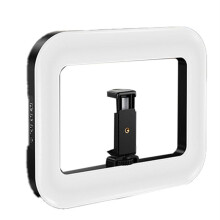 20W Tricolor Ring LED Rechargeable Fill Light Portable Mobile Phone Live Broadcast Desktop Selfie Light A