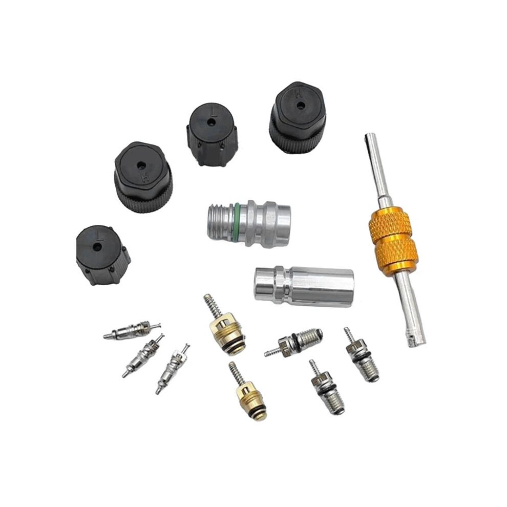 R134a Car A/C Core Valves Auto Air-Conditioning Assortment Kit High-Pressure Side A/C Service Valves For R12 R22 R134 4711816281274