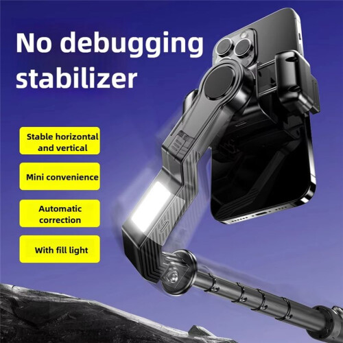 Handheld Gimbal Stabilizer Smartphone Camera Stabilizer Selfie Stick Tripod Stand Wireless Remote for  for Android 2