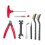 3D Printer Nozzle Cleaning Tool Kit 3D Printer Accessories Nozzle Disassembly Tool with Cleaning Needle Brush Red 1