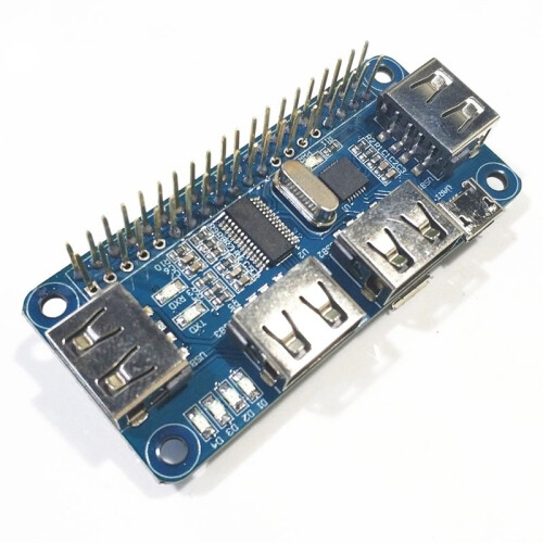 4  USB HUB HAT for Raspberry Pi 3 / 2 / Zero W Extension Board USB to UART for Serial Debugging 2