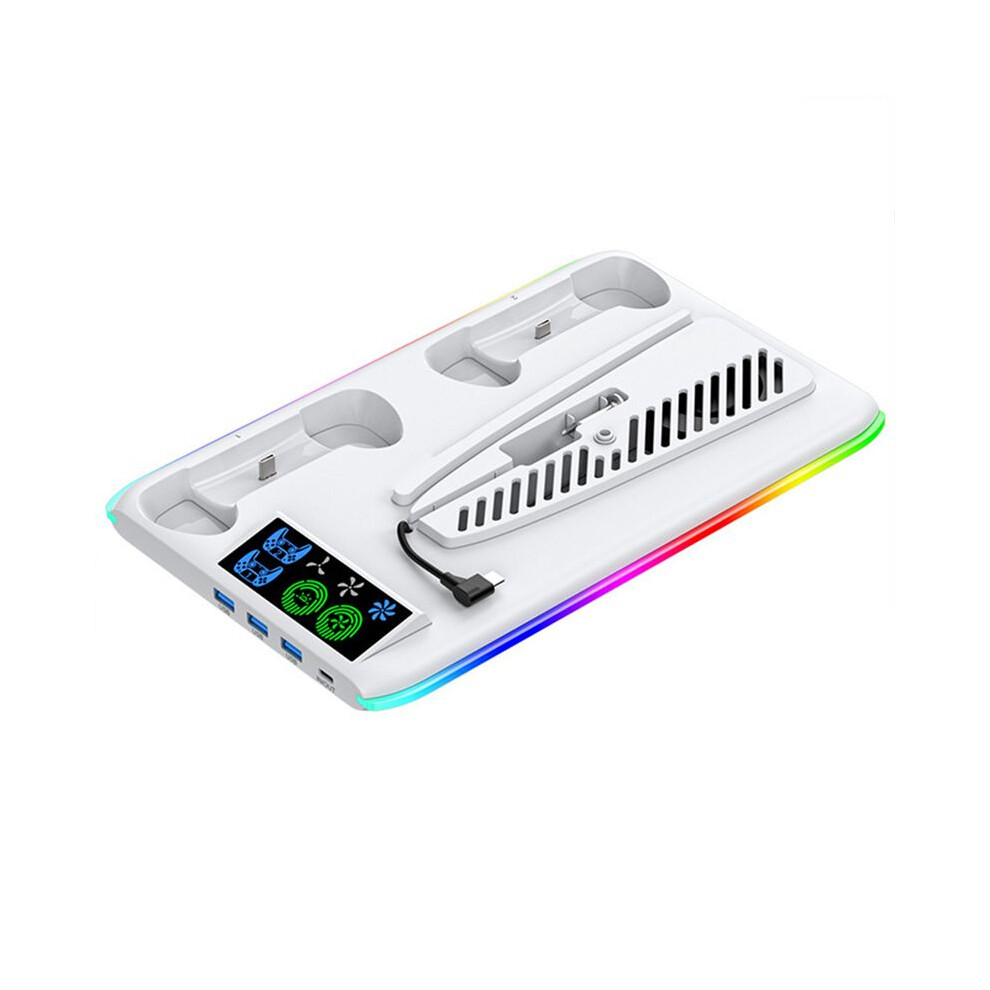Game Cooling Stand For Ps5 Slim Pro Console Support Base Holder Cooler Fan Rgb Gaming Accessories 6032865214609
