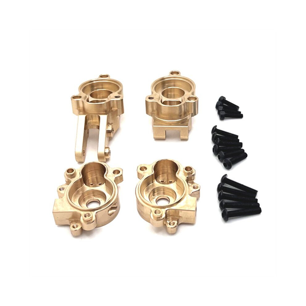 Rc Car Upgrade Brass Rear Axle Steering Cup + Gear Cover Kit For 1/10 Yk4107 Rc Car Upgrade Accessories 6031739721052