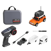 FPV RC-Auto 1:64 6405-C Rennwagen-Kit FPV VTX 720P-Kamera Eingebautes Gyroskop 2,4G WiFi App-Gesteuerte Fotos + Video B